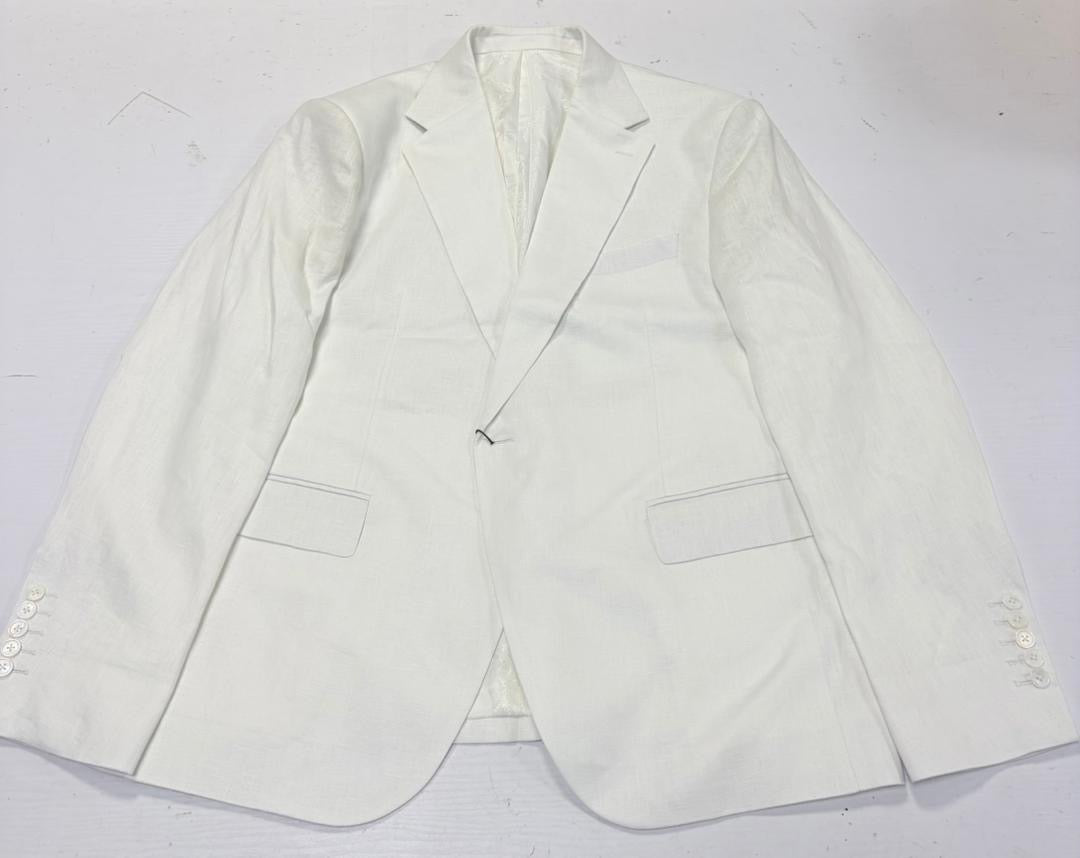 "Panama White" Linen Suit