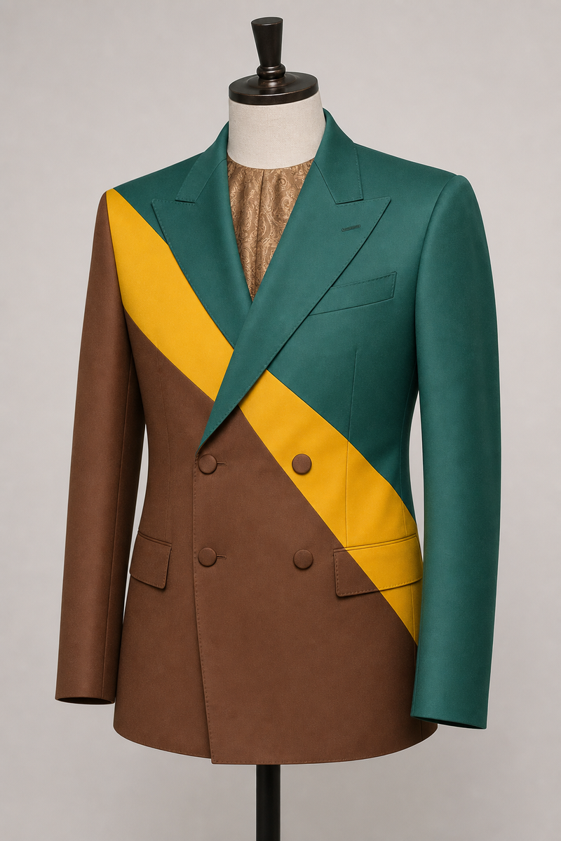 "Savanna Trio" Colorblock Suit