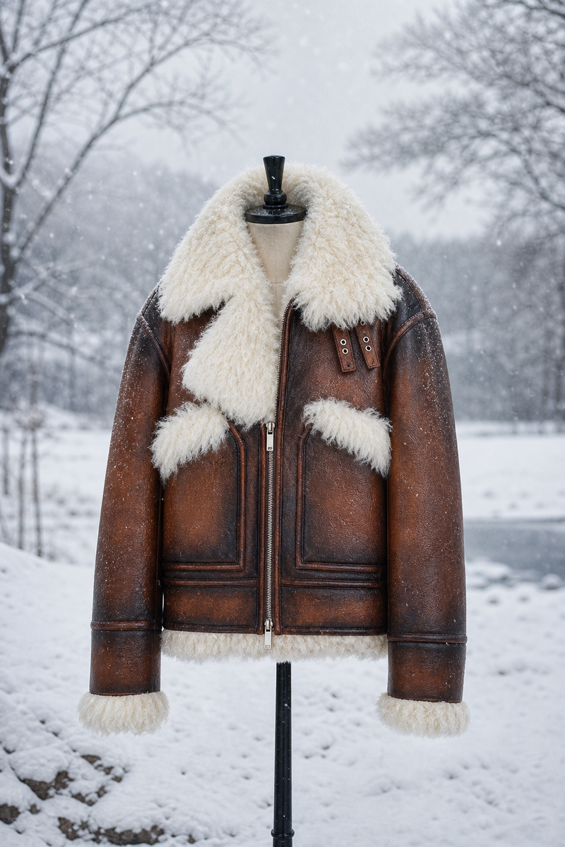 "Highland Shearling" Aviator Jacket