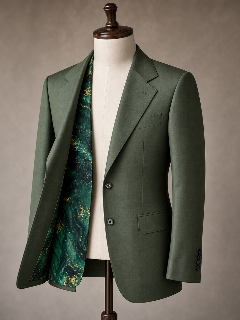 The Sage — Olive Two-Piece Suit