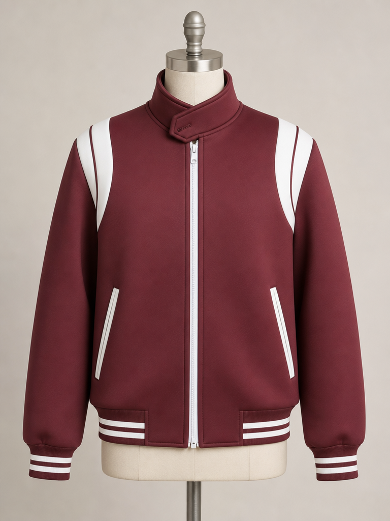 The Burgundy Wave — Wine Track Jacket