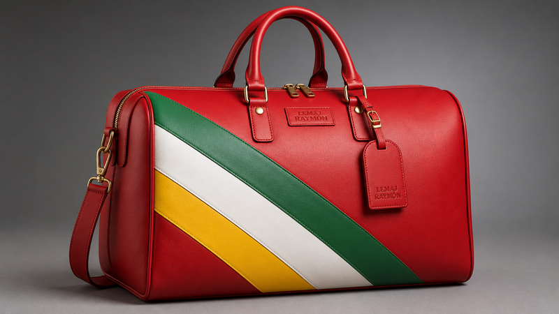 The Carnival Duffel — Scarlet / Emerald / White / Gold