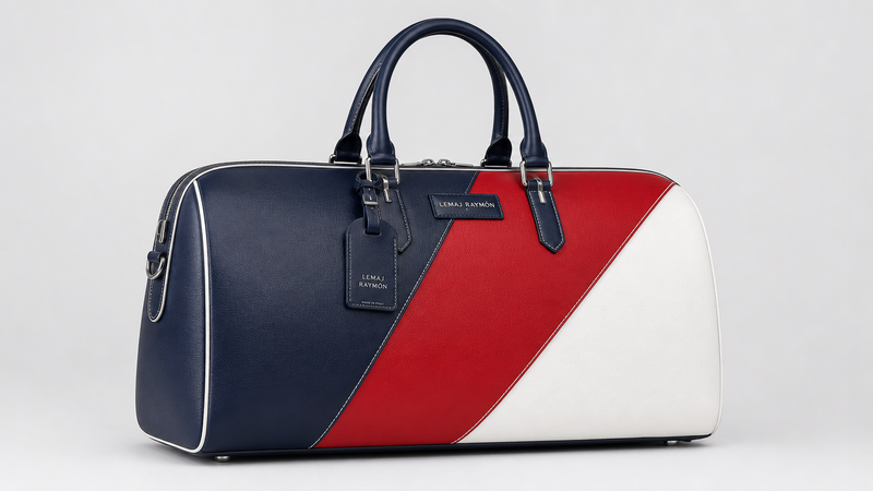 The Regatta Duffel — Navy / Scarlet / White