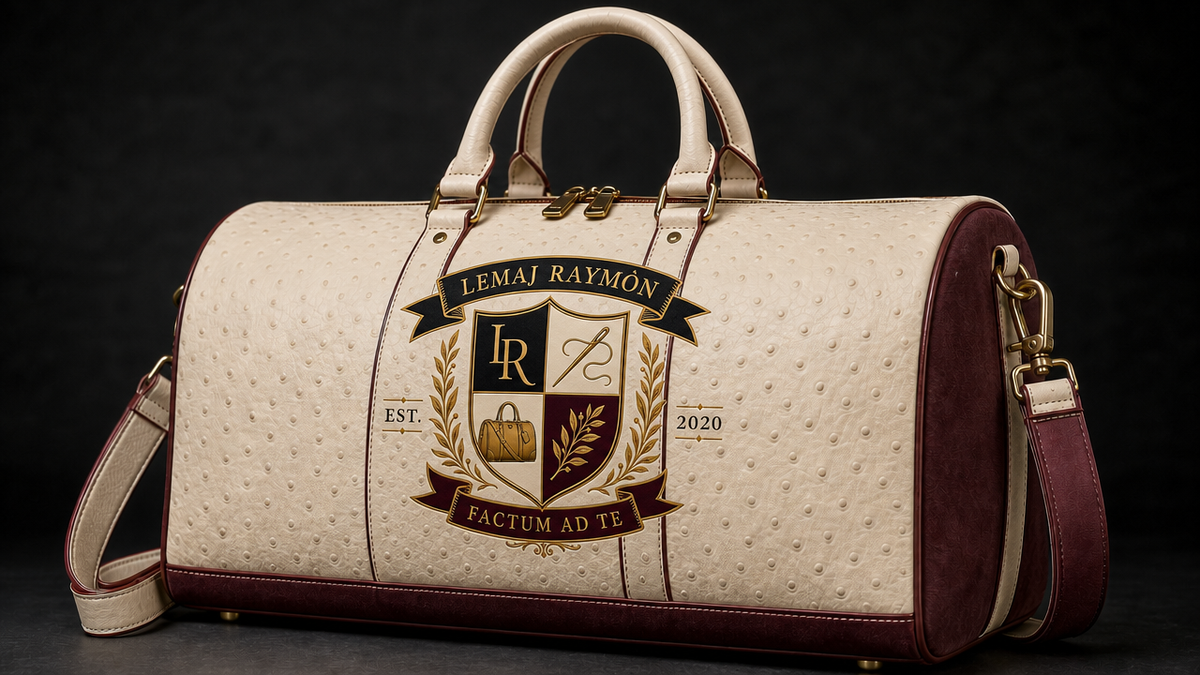 The Crest Duffel: Cream