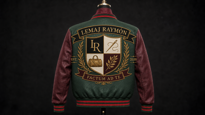 The Crest Letterman Jacket: Hunter Green &amp; Maroon