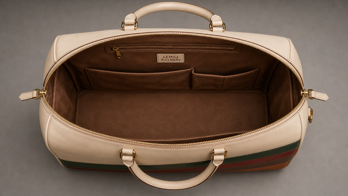 The Riviera Duffel — Ivory / Forest / Crimson / Chocolate / Amber