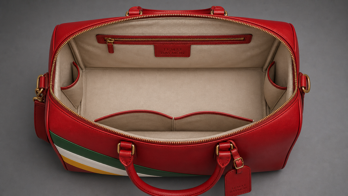 The Carnival Duffel — Scarlet / Emerald / White / Gold