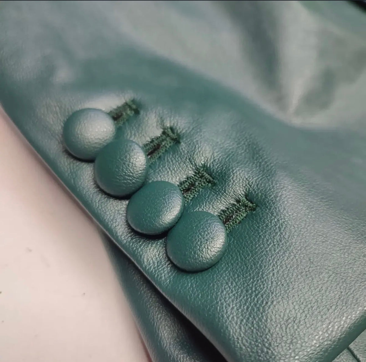 "Forest Leather" Peak Lapel Jacket
