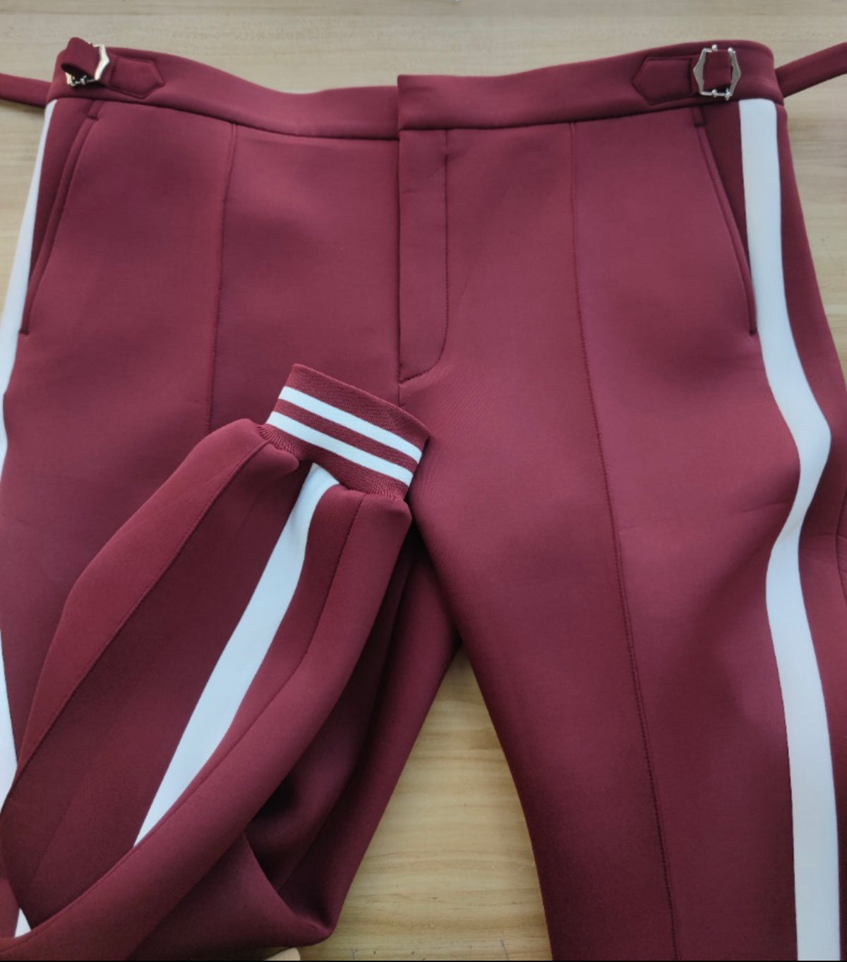 The Burgundy Wave — Wine Track Jacket