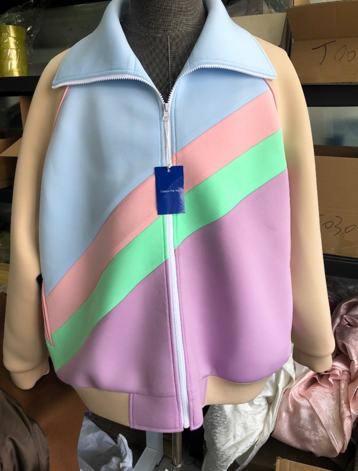 The Sundrop — Pastel Rainbow Track Jacket