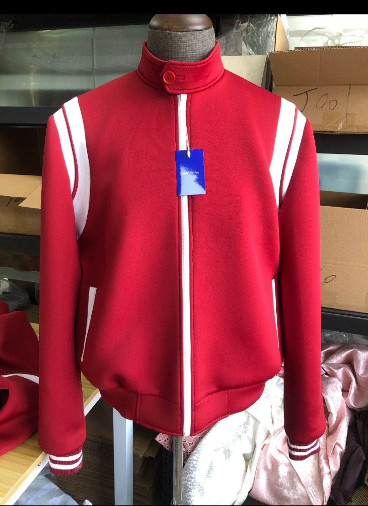 The Crimson — Red Track Jacket
