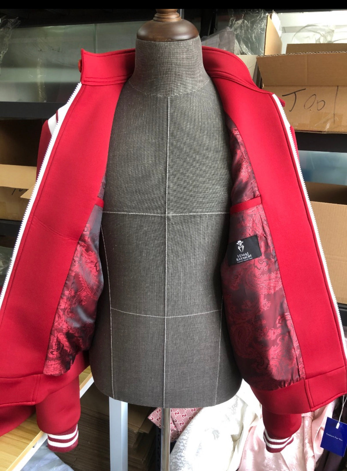 The Crimson — Red Track Jacket