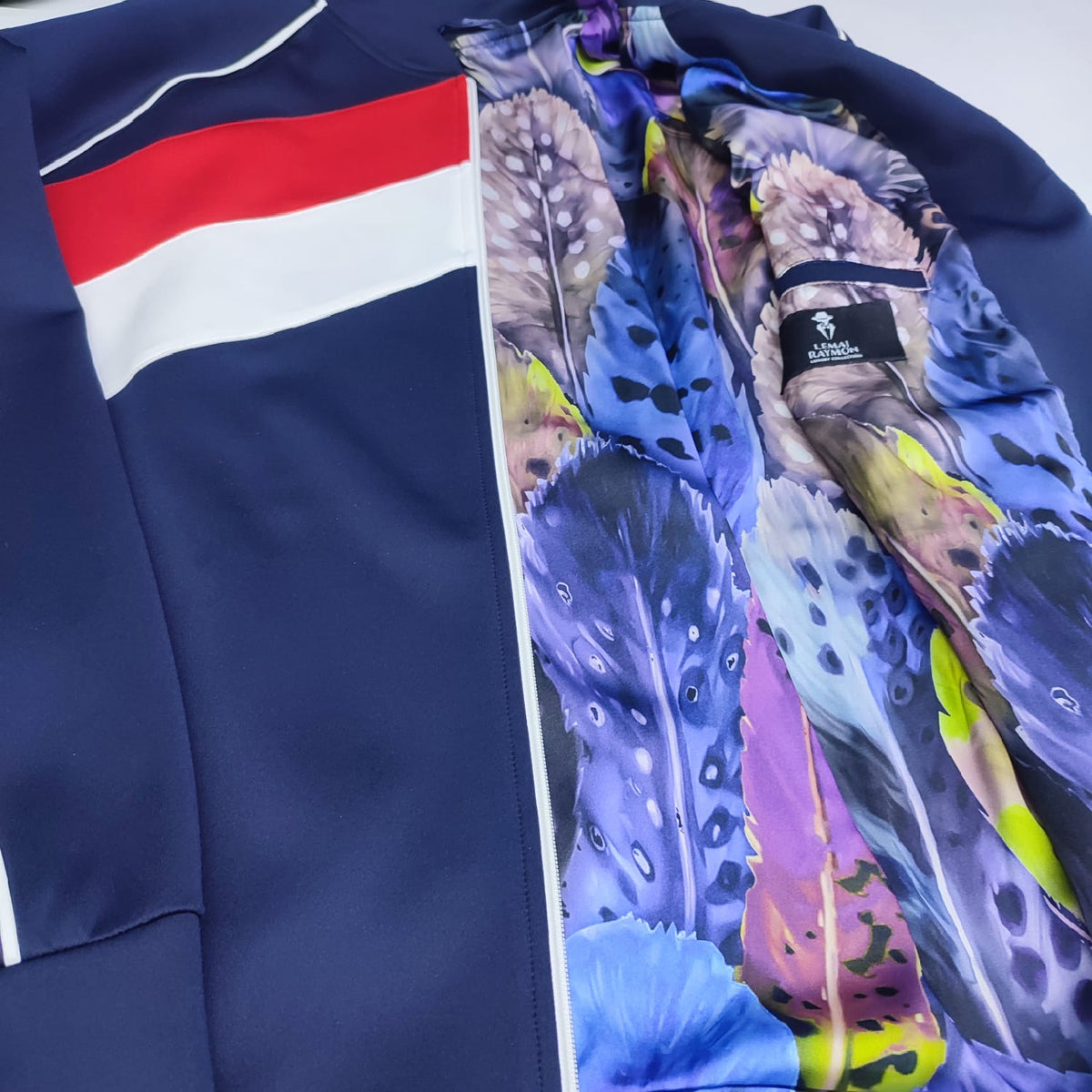 The Trackside Set — Navy Chevron Track Jacket