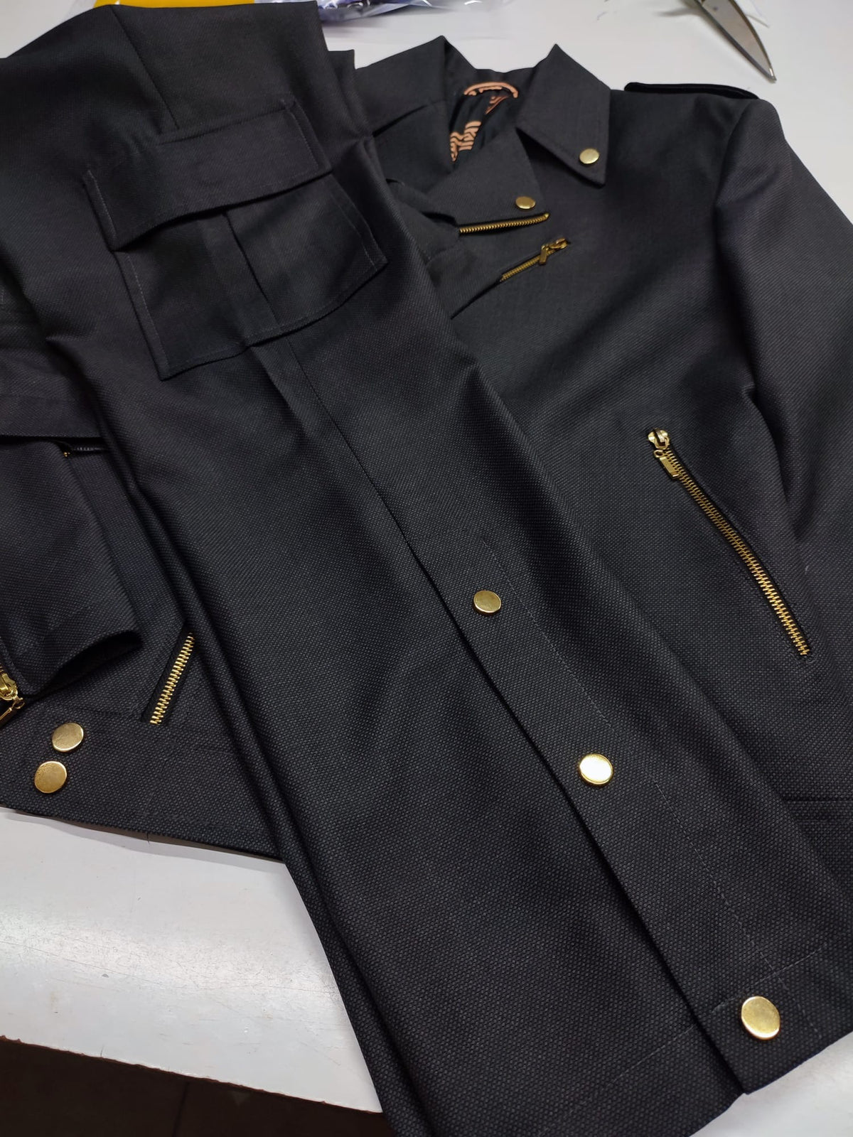 The Onyx Moto — Charcoal Textured Moto Jacket
