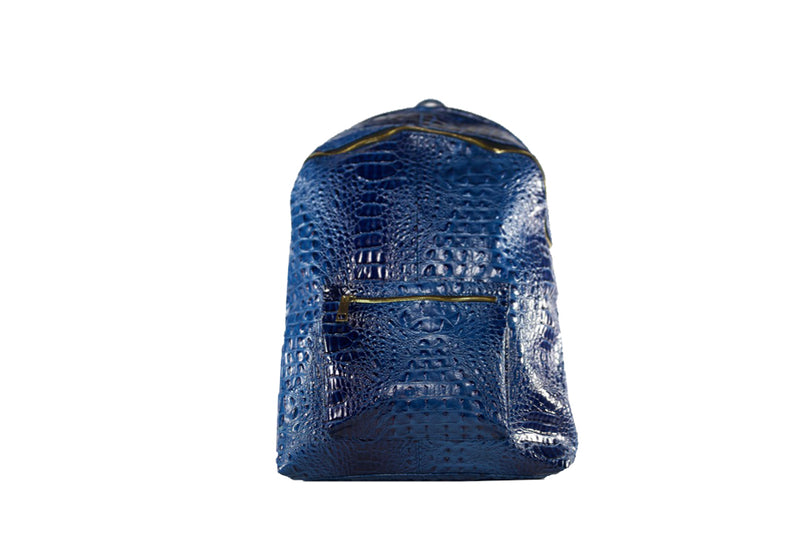The Royal Blue Croc Backpack